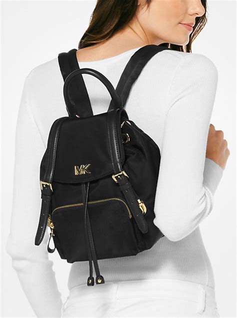 michael michael kors beacon small nylon backpack|Michael Kors nylon belt bag.